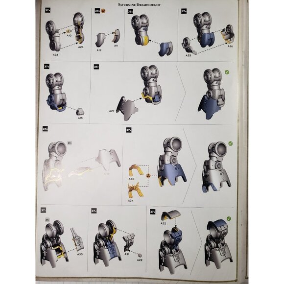 30K Space Marine Bits Saturnine Dreadnought Legs & Feet Set A01 - Picture 6 of 8